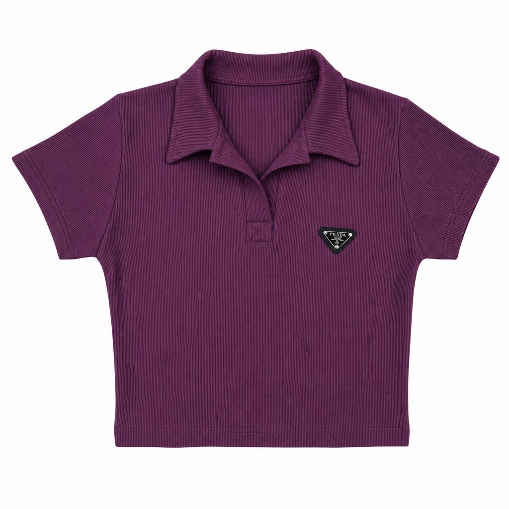 Blusa Polo - Morado oscuro