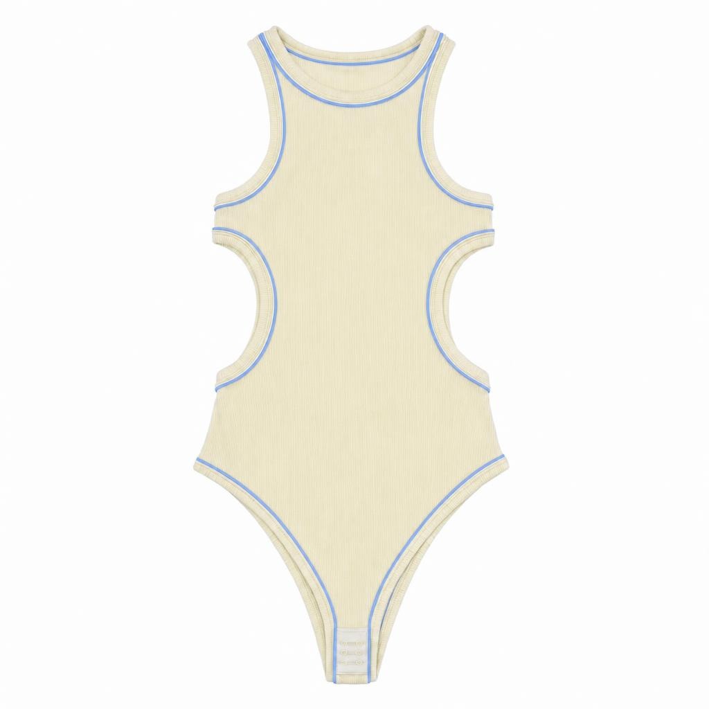 Body Hueco Pitillo - Amarillo + Azul