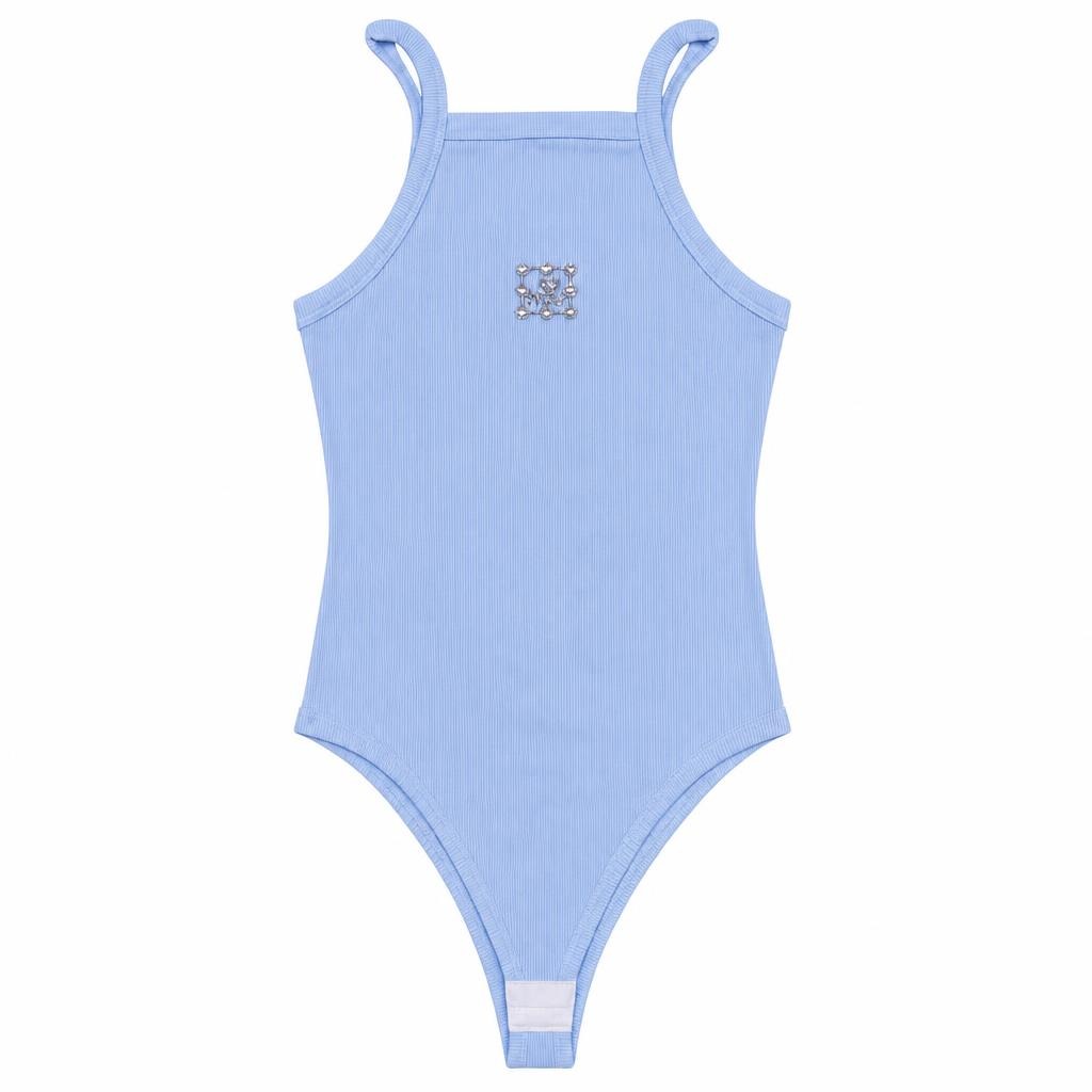 Body Tira con Aplique - Azul bebé