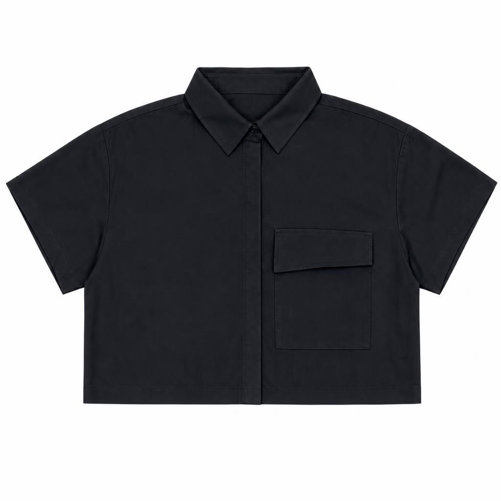 Camisera Perilla Oculta - Negro