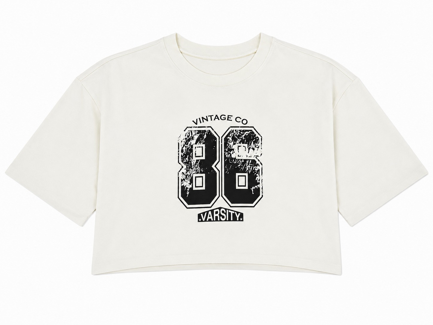 Oversize Corta Vintage - Hueso