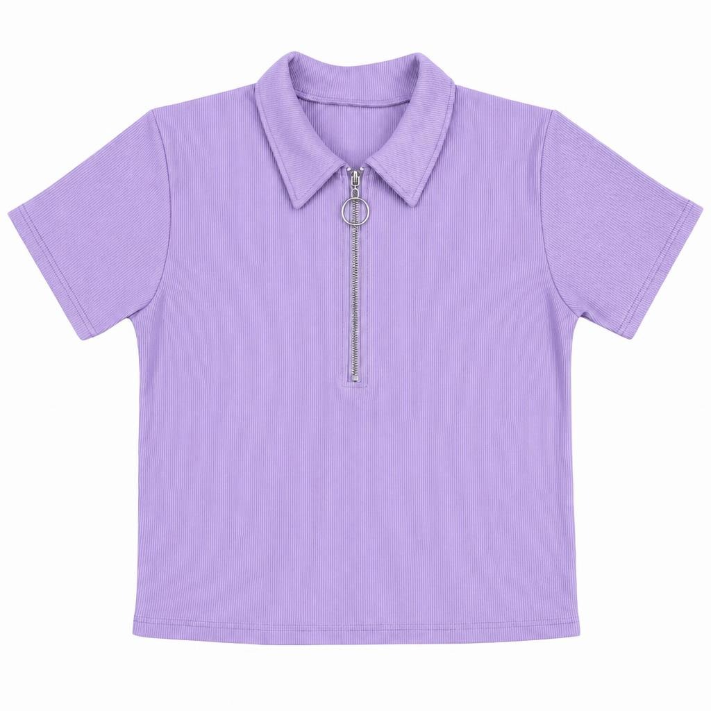 Polo con Cierre Plus - Lila