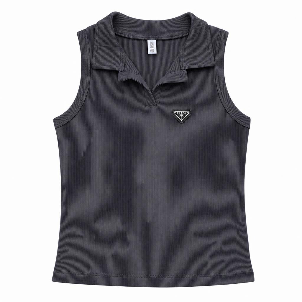 Polo Manga Siza Plus - Negro